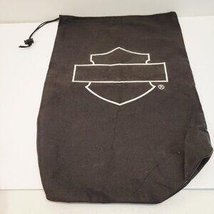 Harley Davidson Motorcycle Helmet Dust Cover Bag Drawstring Black and Red
